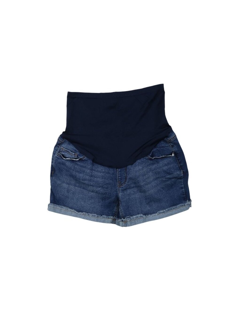 ✨3/$30 Time & Tru Maternity Denim Shorts Medium Dark Blue Stretchy